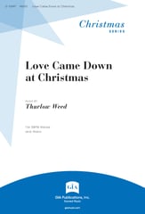 Love Came Down at Christmas SATB choral sheet music cover